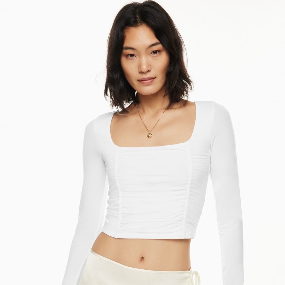 Aritzia White Lydia Top